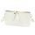 Luka 01-001 GOLD fehér női bőr oldaltáska, crossbody 22 x 13 x 7 cm