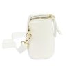 Luka 01-001 GOLD fehér női bőr oldaltáska, crossbody 22 x 13 x 7 cm
