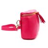 Luka 01-001 GOLD magenta női bőr oldaltáska, crossbody 22 x 13 x 7 cm