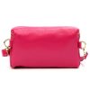 Luka 01-001 GOLD magenta női bőr oldaltáska, crossbody 22 x 13 x 7 cm