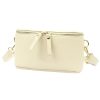 Luka 01-001 GOLD bézs női bőr oldaltáska, crossbody 22 x 13 x 7 cm