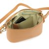 Luka 01-001 GOLD mustársárga női bőr oldaltáska, crossbody 22 x 13 x 7 cm