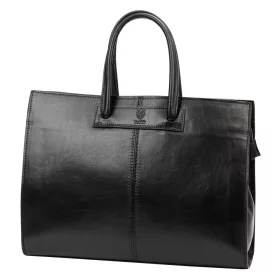   Florence 1027 fekete olasz női bőr aktatáska 40 x 30 x 12 cm