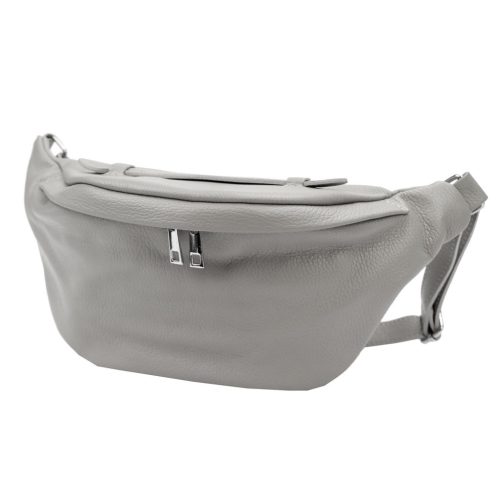 Luka 24-010 DOLLARO szürke női bőr övtáska, crossbody 34 x 19 x 13 cm