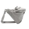 Luka 24-010 DOLLARO szürke női bőr övtáska, crossbody 34 x 19 x 13 cm