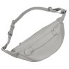Luka 24-010 DOLLARO szürke női bőr övtáska, crossbody 34 x 19 x 13 cm
