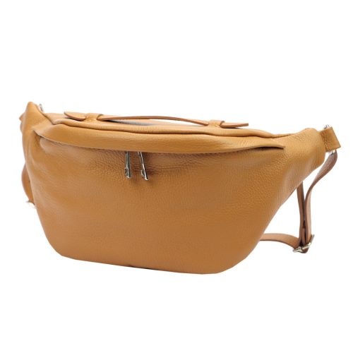 Luka 24-010 konyak női bőr övtáska, crossbody  34 x 19 x 13 cm