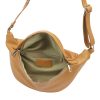 Luka 24-010 konyak női bőr övtáska, crossbody  34 x 19 x 13 cm