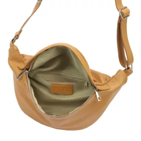   Luka 24-010 konyak női bőr övtáska, crossbody  34 x 19 x 13 cm