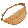 Luka 24-010 konyak női bőr övtáska, crossbody  34 x 19 x 13 cm