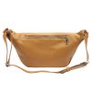 Luka 24-010 konyak női bőr övtáska, crossbody  34 x 19 x 13 cm