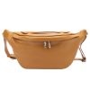 Luka 24-010 konyak női bőr övtáska, crossbody  34 x 19 x 13 cm