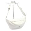 Luka 24-010 DOLLARO fehér női bőr övtáska, crossbody 34 x 19 x 13 cm