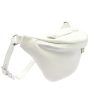 Luka 24-010 DOLLARO fehér női bőr övtáska, crossbody 34 x 19 x 13 cm