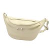 Luka 24-010 DOLLARO krém női bőr övtáska, crossbody 34 x 19 x 13 cm