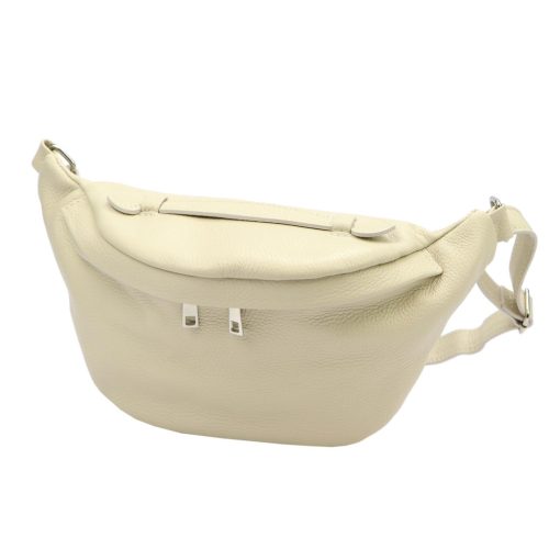 Luka 24-010 DOLLARO krém női bőr övtáska, crossbody 34 x 19 x 13 cm