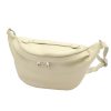 Luka 24-010 DOLLARO krém női bőr övtáska, crossbody 34 x 19 x 13 cm