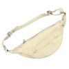Luka 24-010 DOLLARO krém női bőr övtáska, crossbody 34 x 19 x 13 cm