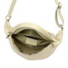 Luka 24-010 DOLLARO krém női bőr övtáska, crossbody 34 x 19 x 13 cm