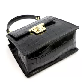   Luka 20-051 L COCO fekete női bőr kézitáska, válltáska 22 x 17 x 10 cm