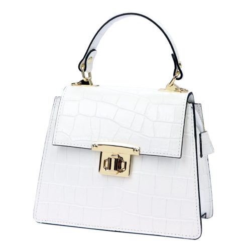Luka 20-051 L COCO ekrü női bőr kézitáska, válltáska 22 x 17 x 10 cm