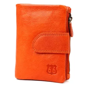   Route 66 CBL2224-GWS narancs női bőr pénztárca 10 x 13.5 x 3 cm