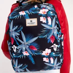   Peterson PTN 77707 női mintás hátizsák, laptop tartóval 15,6" 29 x 40 x 14 cm