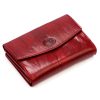 EL FORREST 866-58 RFID piros női bőr pénztárca 8.5 x 10.5 x 3 cm