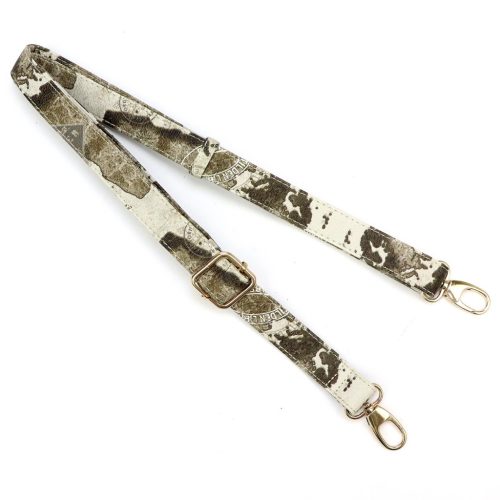 Gregorio Pasek Italia khaki mintás női vállpánt 120 x 2.5 cm 