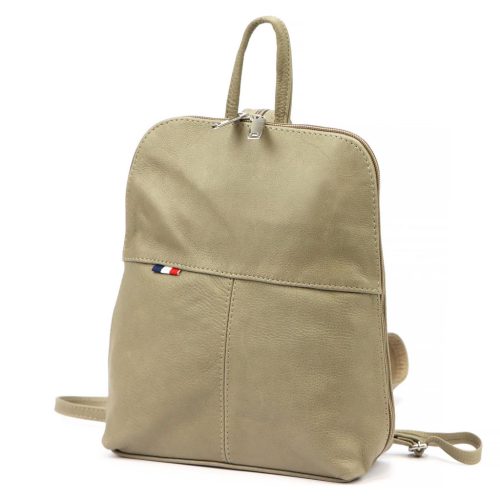 Voyager 517 drapp női bőr hátizsák 23 x 27 x 8 cm 