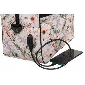   Rovicky R-TL15608 bézs mintás Wizz Air, Ryanair kabintáska, utazótáska 40 x 25 x 20 cm