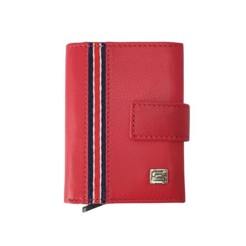 Choice pop-up bőr pénztárca, kártyatartó piros RFID