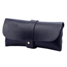 Gregorio 1726 navy bőr szemüvegtartó 16.5 x 8 x 4 cm