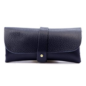 Gregorio 1726 navy bőr szemüvegtartó 16.5 x 8 x 4 cm