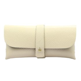 Gregorio 1726 bézs bőr szemüvegtartó 16.5 x 8 x 4 cm