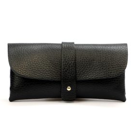 Gregorio 1726 fekete bőr szemüvegtartó 16.5 x 8 x 4 cm