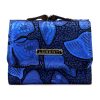 Lorenti 55287-ONBF kék pillangó mintás női bőr pénztárca 9.5 x 7 x 3 cm