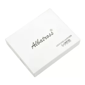   Albatross SN MW02 Z RFID barna férfi bőr pénztárca 10.5 x 12.5 x 3 cm 