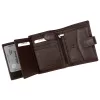 Albatross SN MW02 Z RFID barna férfi bőr pénztárca 10.5 x 12.5 x 3 cm 