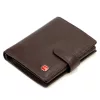 Albatross SN MW02 Z RFID barna férfi bőr pénztárca 10.5 x 12.5 x 3 cm 