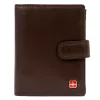 Albatross SN MW02 Z RFID barna férfi bőr pénztárca 10.5 x 12.5 x 3 cm 