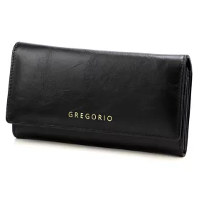   Gregorio IT-100 fekete női bőr pénztárca 18.5 x 10 x 4 cm