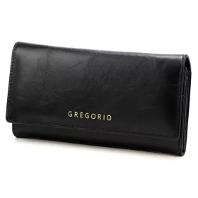   Gregorio IT-100 fekete női bőr pénztárca 18.5 x 10 x 4 cm