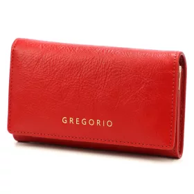   Gregorio IT-101 piros női bőr pénztárca 15.5 x 9.5 x 3.8 cm