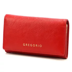   Gregorio IT-101 piros női bőr pénztárca 15.5 x 9.5 x 3.8 cm