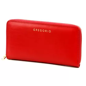   Gregorio IT-119 piros női bőr pénztárca 19.5 x 10.5 x 2.5 cm