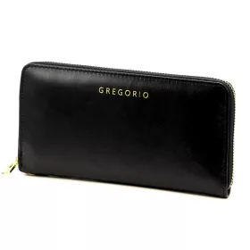   Gregorio IT-119 fekete női bőr pénztárca 19.5 x 10.5 x 2.5 cm