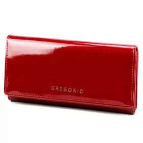   Gregorio CB-102 piros lakkbőr női pénztárca 18.5 x 10 x 4 cm