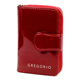   Gregorio CB-115 piros lakkbőr női pénztárca 9 x 13 x 3.5 cm