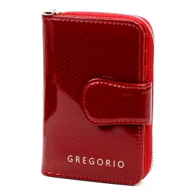   Gregorio CB-115 piros lakkbőr női pénztárca 9 x 13 x 3.5 cm